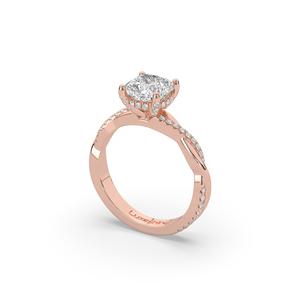 Anillo de Diamante de Laboratorio con Corte Cojín de 2.31CT, Oro de 14KT, Estilo Brillante Elegante y Ligero, Anillo de Boda, Joyería Fina, Regalo - Product Image 4