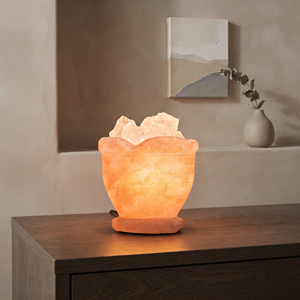 Unique Natural Fire Bowl Himalayan Salt Lamp Featuring Pink Salt Crystals for Tabletop Decoration Home Styling and Gift Ideas - Product Image 3