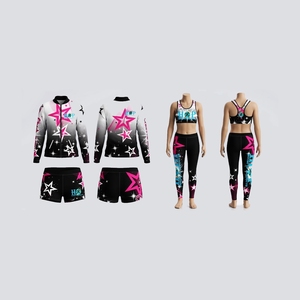 Ropa de Práctica de Baile por Sublimación, Ropa de Calentamiento para Estudio de Danza, Práctica de Baile, Práctica de Cheerleading - Product Image 1