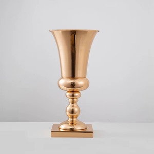 Jarrón de Metal Tradicional para Mesa, Jarrón Decorativo de Metal de Boca Ancha, Jarrón Decorativo de Metal en Forma de Trompeta, Jarrón Hecho a Mano de Alta Calidad - Product Image 6