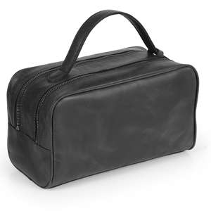 Trousse de Toilette en Cuir Véritable pour Hommes, Trousse de Voyage, Trousse de Rasage, Grande Capacité, Vente en Gros TYG-0238 - Product Image 5