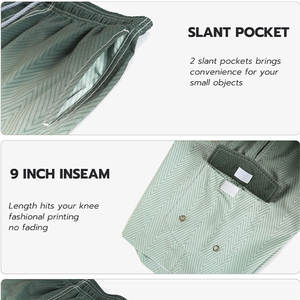 Nuevos shorts de baño para hombre al por mayor, de secado rápido, con forro de malla, divertidos bañadores tipo jogger, trajes de baño. - Product Image 3