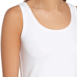 Camiseta sin mangas blanca para mujer 2026, ajustada, básica, informal, para verano, para usar en capas, yoga, uso diario y ropa de gimnasio - Product Image 6