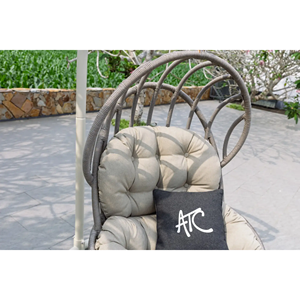 SWAY Modern <b>Metal</b> Elegant Outdoor Hanging Basket Chair for Apartment Balcony Patio & <b>Garden</b> - Product Image 5