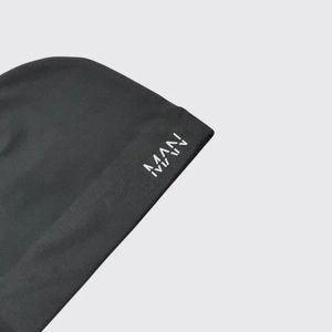 2026 new stylish wool cashmere beanies Custom Logo Patch Knitted Winter Waffle Beanie Hats - Product Image 5