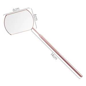 Miroir chirurgical rond portable Morje avec verre et poignée texturée pour l'inspection des cils - Product Image 3
