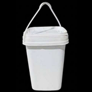 Premium 18.5L White Square PP Plastic Pail Airtight <b>Swing</b> <b>Top</b> Matte Lamination Container for Chemical Packaging - Product Image 2