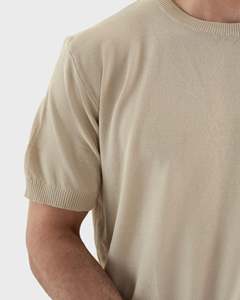 เสื้อยืดแขนสั้นผู้ชายทรงหลวมไหล่ตก พิมพ์ลายได้ตามสั่ง รับผลิตแบบ OEM - Product Image 4