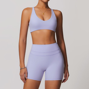 Wholesale Women's Activewear Suit Sports <b>Bra</b> Leggings Set High Waist Workout Clothing Gym Fitness Yoga Sets for Women - Product Image 1