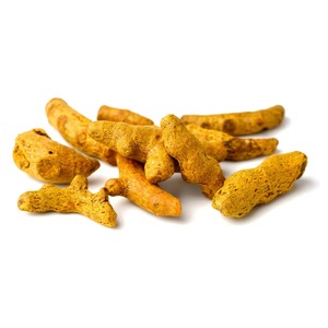 Racine de curcuma séchée au soleil, en forme de doigt entier, couleur jaune vif, manipulation propre et emballage en vrac pour les importateurs - Product Image 3