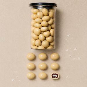 OEM ODM White <b>Chocolate</b> Cover Dragee With Dried Coconut In Custom <b>Chocolate</b> Box For Wholesale Products In Bulk - Product Image 4