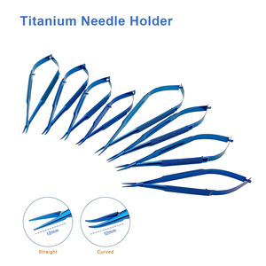 Pinzas Oftálmicas Portaagujas, Instrumentos Quirúrgicos de Acero Inoxidable y Titanio, 1 Unidad - Product Image 6