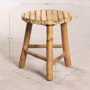 Silla de playa de bambú, silla de jardín para exteriores, sillas de comedor de bambú natural estilo boho, hechas en Vietnam por KingCraftViet - Product Image 4