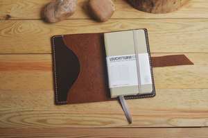 Porte-carnet en cuir personnalisable, couverture de journal rechargeable, étui d'écriture, utilisation au bureau, NBC-0090 - Product Image 4