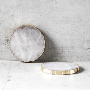 Classic Luxury Marble <b>Drink</b> <b>Coasters</b> Premium Natural Stone <b>Coaster</b> Set With Refined Finish Strong And Long Lasting Surface Ideal - Product Image 1