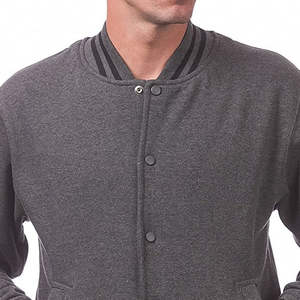 Veste universitaire personnalisée à manches longues pour homme, veste de baseball unie, veste universitaire vierge, veste universitaire style Letterman - Product Image 4