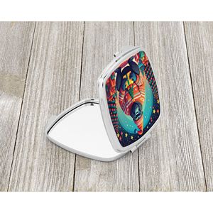 Gorilla Christmas Compact Travel Makeup <b>Mirror</b> Foldable Handheld <b>Pocket</b> Decorative <b>Mirror</b> for Women and Girls Gift - Product Image 2