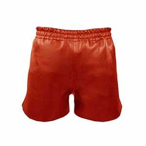 Boxer en cuir Nappa rouge fait main : Sous-vêtements de sport en peau d'agneau - Product Image 5