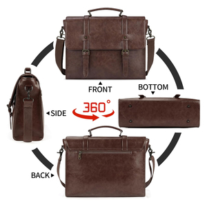 Sacs pour ordinateur portable en cuir véritable 100% à prix avantageux, best-sellers / Sac pour ordinateur portable de haute qualité pour hommes et femmes - Product Image 2