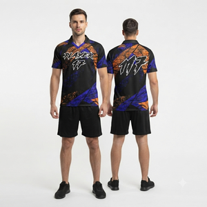 Maillot de football américain 7v7 personnalisé OEM, imprimé par transfert thermique, 100 % polyester respirant, taille élastique, manches courtes, équipe personnalisée - Product Image 2