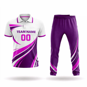 Latest New Design Cricket Jersey Pattern Customized Pattern Design Cricket Uniforms Kits in Sublimation - Product Image 6