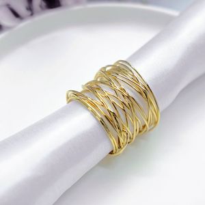 Anillo de Servilleta Metálico Moderno de Primera Calidad, Apto para Decoración de Mesas en Hogares, Restaurantes y Eventos - Product Image 2