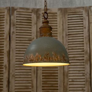 Luce a sospensione blu retrò elegante lampadario per interni di casa ambiente accogliente e sofisticato - Product Image 3