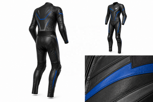 X Kangaroo One-Piece Leather Motorcycle <b>Suit</b> | Black Blue <b>Red</b> | X Logo | OEM ODM Manufacturer | Premium Design - Quality | - Product Image 6