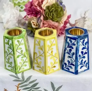 Brûleur à Bakhoor élégant avec incrustation de nacre et boîte en acrylique, idéal pour usage religieux et combustion d'encens, superbe - Product Image 6