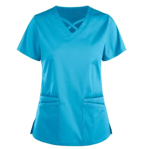 Short Sleeve Unisex Hospital Logo <b>Uniform</b> <b>Scrubs</b> Suit Hospital Medical Doctor Nurse Disposable Breathable Medical <b>Scrubs</b> - Product Image 5