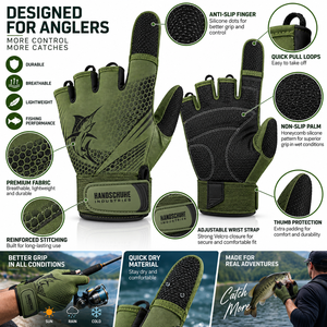 Gants de pêche ultra-légers imperméables pour l'hiver, style chasse, protection des paumes, antidérapants, respirants, pour la pêche en plein air - Product Image 4