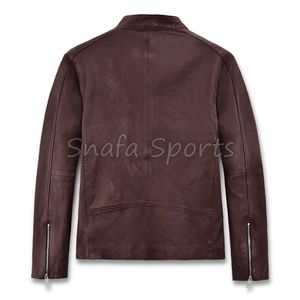 Premium Men Leather <b>Jacket</b> <b>Smart</b> Casual Winter Coat High Quality Leather Outerwear Stylish Leather <b>Jackets</b> For Men's - Product Image 2