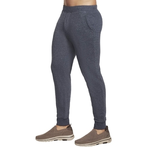 Men Grey High-Waisted Stretch <b>Jogger</b> Sweatpants Elastic Waist <b>Cuffed</b> Ankle Soft Lightweight Casual Athletic Lounge Pants - Product Image 3