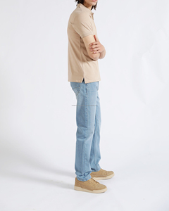 เสื้อเชิ้ตแขนยาวผู้ชาย สีพื้น ผ้าสแปนเด็กซ์/คอตตอน แคนวาส ถักทอ ระบายอากาศได้ดี สวมใส่สบาย ทรงปกติ พิมพ์โลโก้ด้านหน้าได้ - Product Image 4