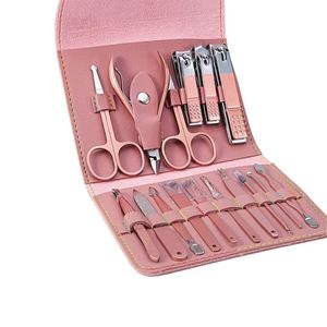 ชุดทำเล็บมือ 10 ชิ้น แบบมืออาชีพ สีชมพู พร้อมกระเป๋าใส่  วัสดุสแตนเลส  ชุดอุปกรณ์ทำเล็บขนาดเล็ก พกพาสะดวก สำหรับการดูแลส่วนตัวและการเดินทาง - Product Image 2