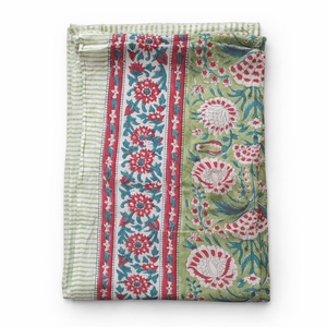 Paréo en coton imprimé à la main, jupe de plage pour femme, imprimé floral traditionnel, idéal pour l'été, la station balnéaire et la piscine - Product Image 1