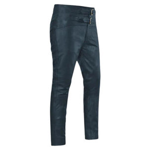 Pantalon en cuir bavarois personnalisé de haute qualité pour hommes, style urbain, coupe droite, imperméable, collection hiver 2026 – Vente en gros - Product Image 3