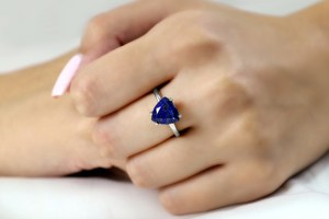 Wholesale Handmade Natural Blue <b>Lapis</b> <b>Lazuli</b> Trillion Faceted Gemstone 925 Sterling Silver Stackable Gemstone <b>Rings</b> Fine Jewelry - Product Image 4