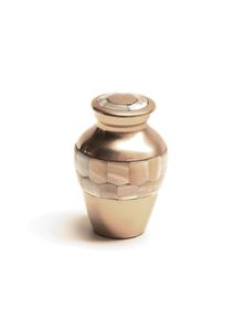 Urne funéraire en laiton traditionnelle asiatique Zen, vase commémoratif en métal, urne de crémation pour cendres humaines à poser sur table - Product Image 5