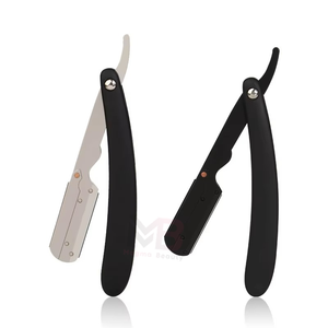 Nueva Navaja de Afeitar Manual de Una Sola Hoja para Barbería, Cuchilla de Afeitar de Acero Inoxidable con Mango Plegable - Product Image 1