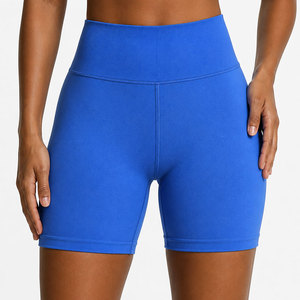 Shorts de Ciclismo de Cintura Alta con Costuras, Elásticos, Transpirables, a Prueba de Sentadillas, con Cintura Elástica y Efecto Scrunch Trasero, Fabricación Personalizada OEM al por Mayor - Product Image 2