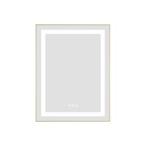 Specchio LED da Bagno 24 X 28 Pollici con Illuminazione Frontale e Posteriore, Montaggio a Parete, Cornice in Alluminio, Antiappannamento, Memoria 3 - Product Image 2