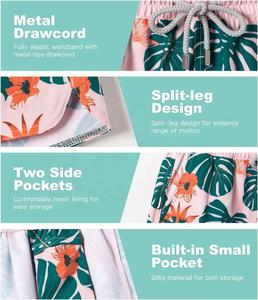 Shorts de plage pour femmes de haute qualité, nouveau design, logo imprimé personnalisé, vêtements de sport pour femmes, short de plage - Product Image 3