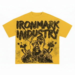 เสื้อยืดผู้ชายลายกราฟิกถักนิตติ้งผ้าฝ้าย 100% สไตล์สตรีท แฟชั่นรักษ์โลก จัดจำหน่ายโดยตรงจากโรงงาน - Product Image 1