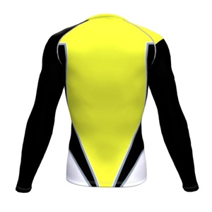 Men's Compression Rash Guard Polyester Training Top Gym Fitness Short Sleeve Sun Protection Custom Logo Rash Guard - Product Image 2