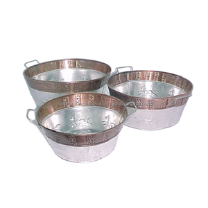 Ensemble de jardinières de conception de luxe en métal de qualité standard de trois pièces pour la maison jardin et Restaurant jardin accessoires de plantes florales - Product Image 5