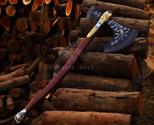 Hacha Leviatán de God of War, la más vendida, hecha a mano, con grabado en relieve, tamaño personalizable, de acero inoxidable, con púas. - Product Image 3