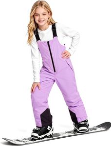 Salopette de ski imperméable pour enfants, coupe-vent, avec bretelles réglables, salopette de snowboard pour jeunes - Product Image 1