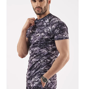 เสื้อยืดลายพรางแบบยูนิเซ็กซ์ ทรงโอเวอร์ไซส์ สไตล์สตรีทแวร์ ผ้าฝ้าย คอกลม ลำลอง ทรงหลวม แขนสั้น - Product Image 2