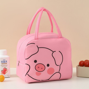 Cute Cartoon Pattern Waterproof Insulated Lunch <b>Box</b> Custom Logo Oxford Material <b>Cooler</b> Bags for Kids Students Pack Food Use - Product Image 4